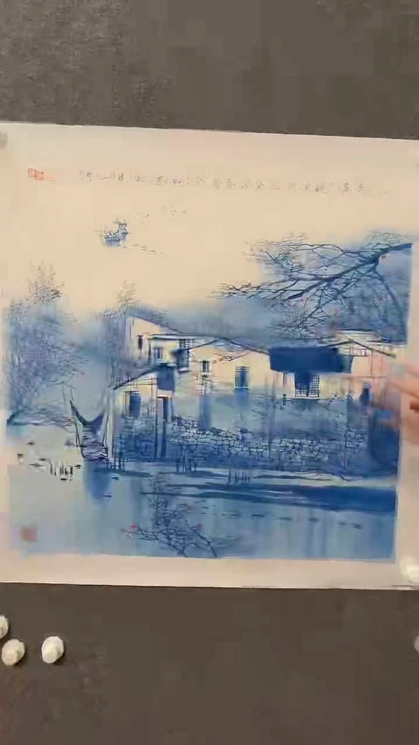 国画宋轲-4平尺-水乡-《梦回江南》