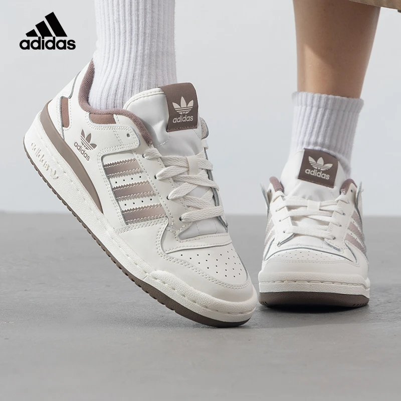 adidas/阿迪达斯三叶草女鞋夏新款经典篮球风运动板鞋时尚小白鞋