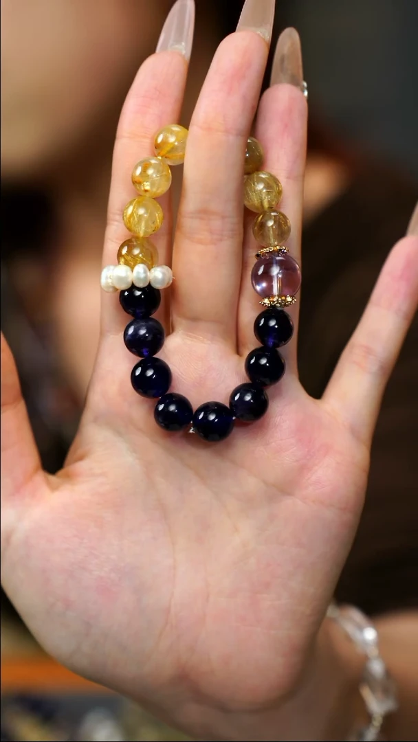 【闪购商品】水晶手链钛钢任性花