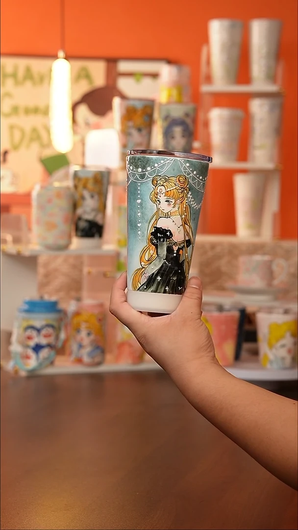 景德镇手工手绘文创陶瓷杯