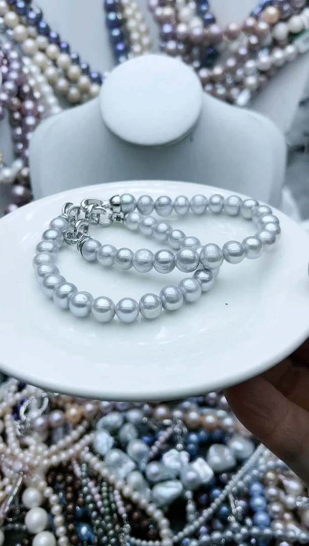 【闪购商品】淡水珍珠颈饰钛钢1