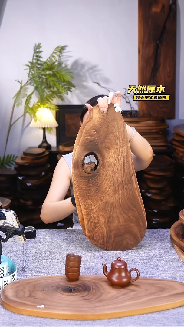 木北美黑胡桃原木.干裂疤结不属于商品质量问题完美主义者慎拍