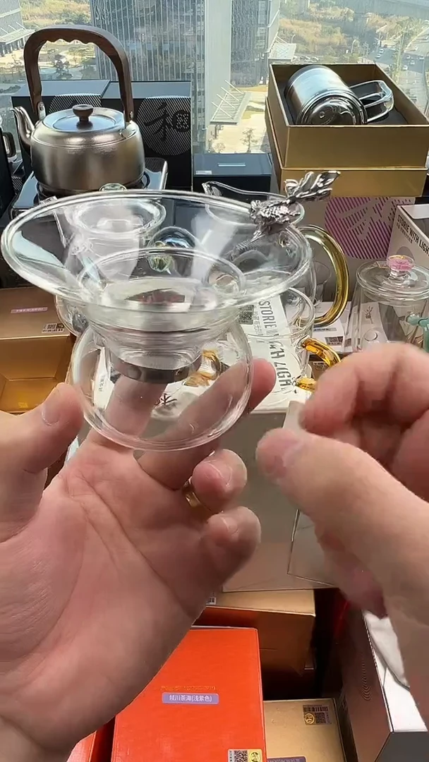 @@禾器晶彩银鱼茶漏