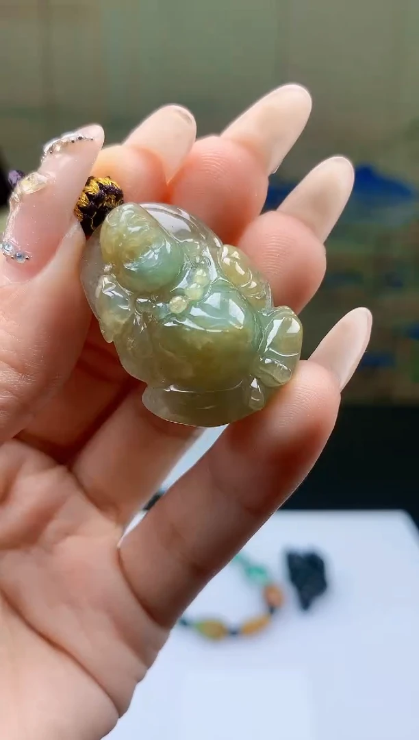 【闪购商品】定制翡翠未镶嵌4902ty-毛货挂件44