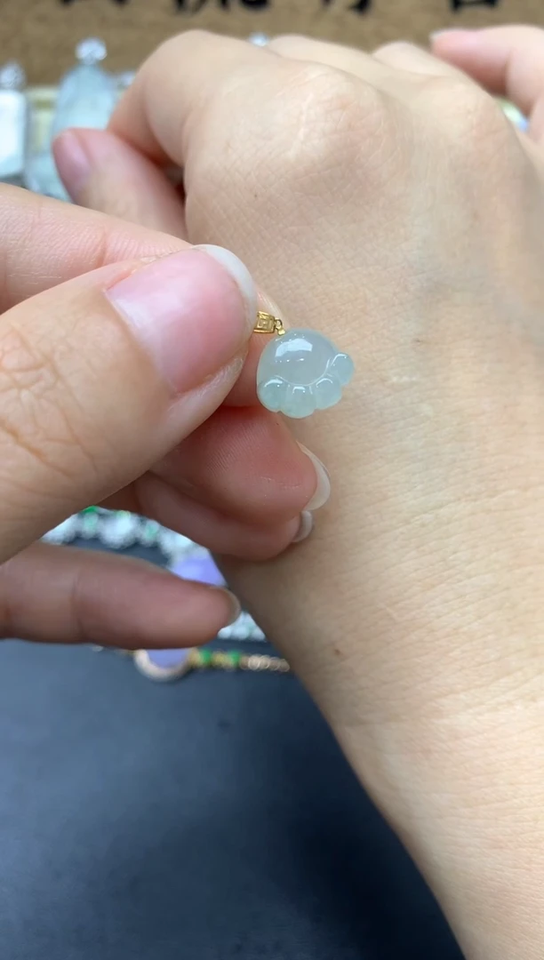 【闪购商品】翡翠颈饰18K金镶嵌6-中国好珍宝