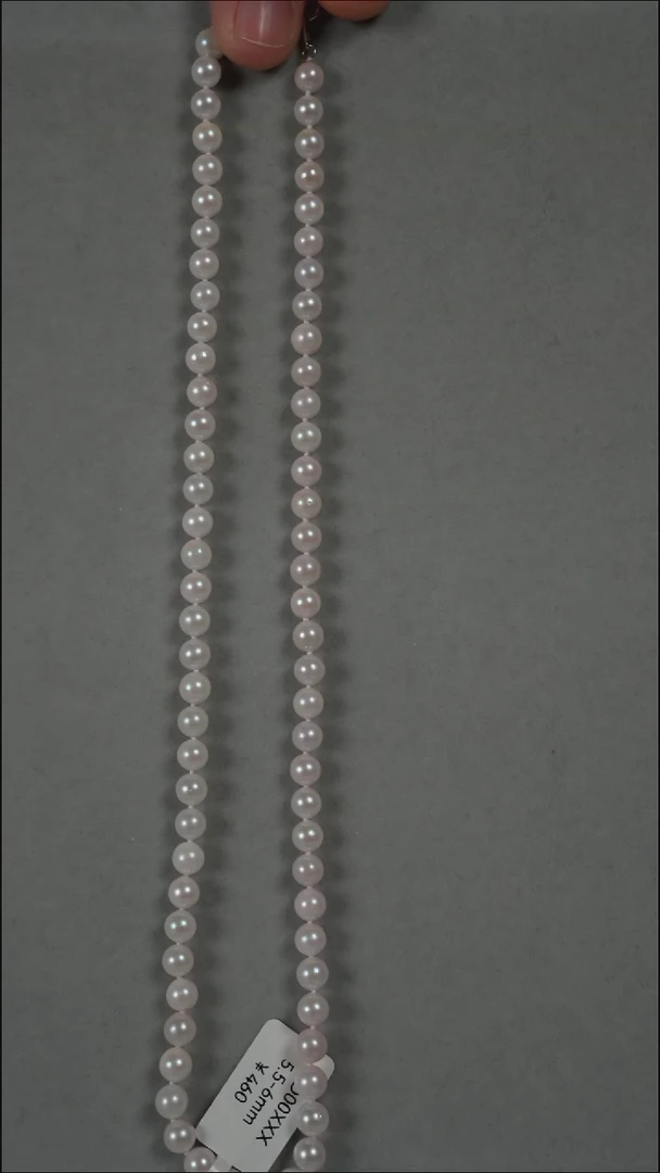 项链银S925镶嵌海水珍珠AK5.5-6mm