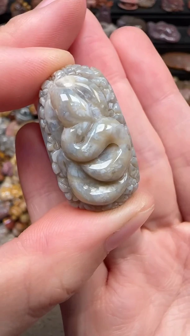颈饰未镶嵌硅化珊瑚（珊瑚玉）766