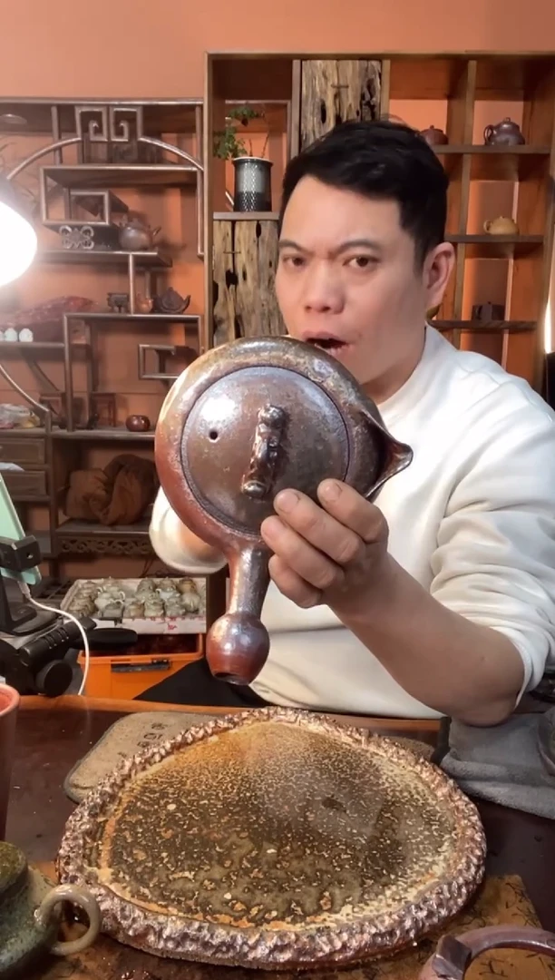 【闪购商品】紫砂手工柴烧茶具茶器手工柴烧茶具茶器大撤把