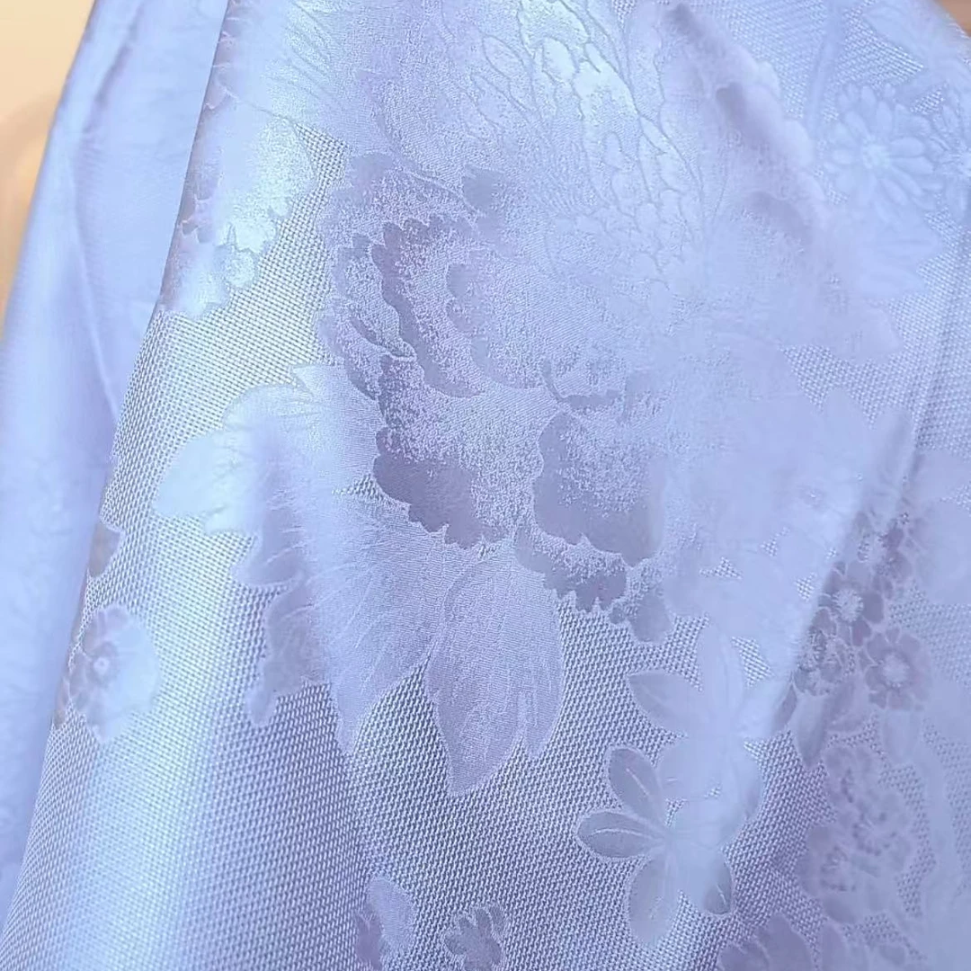 【A84】牡丹开紫布料-（定制商品）