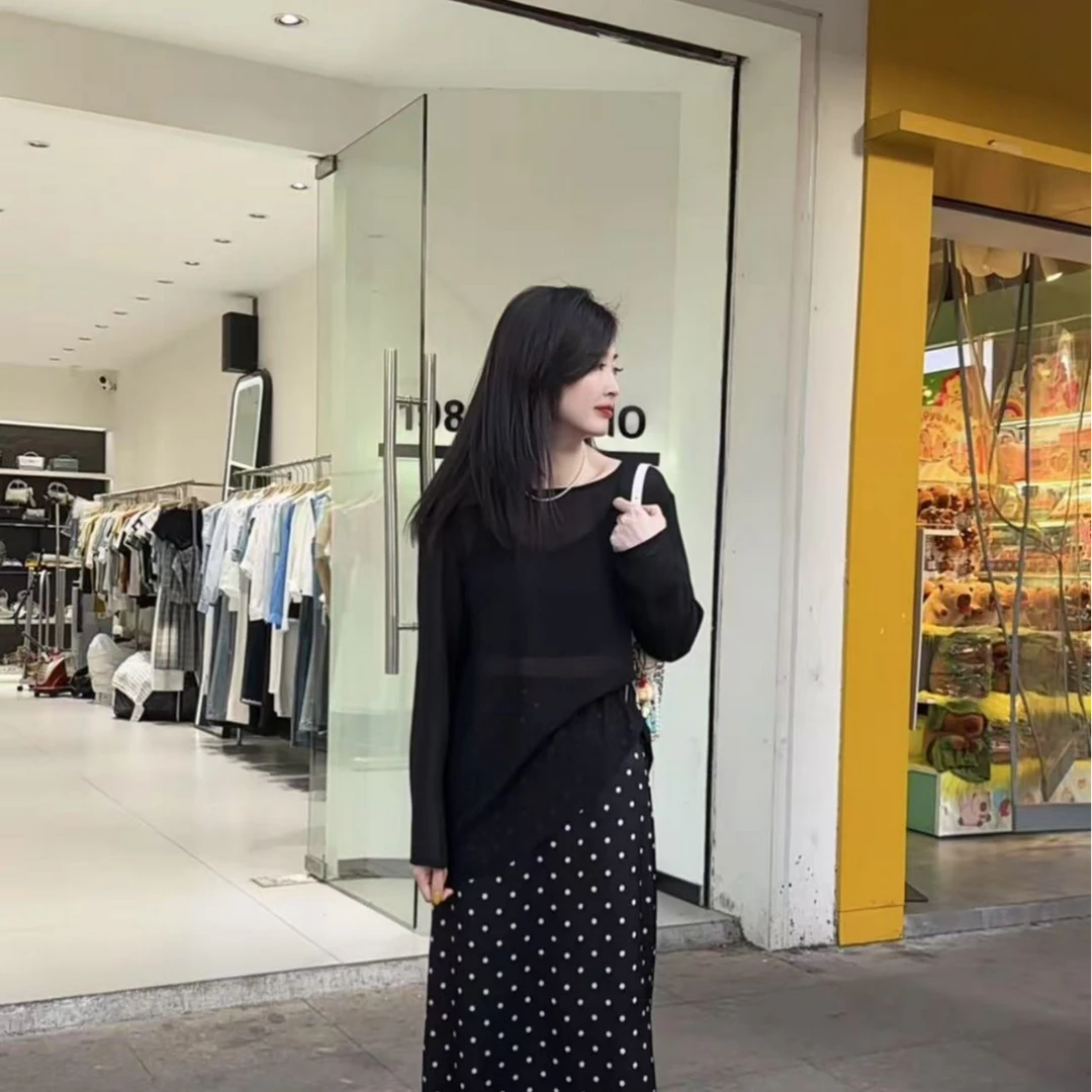 1988 STUDIO•【若隐若现的美】背后绑带镂空蕾丝拼接上衣