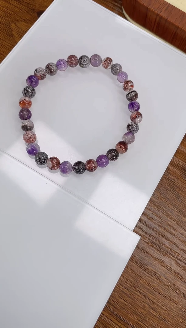 【闪购商品】水晶手链未镶嵌超七手串6+mm