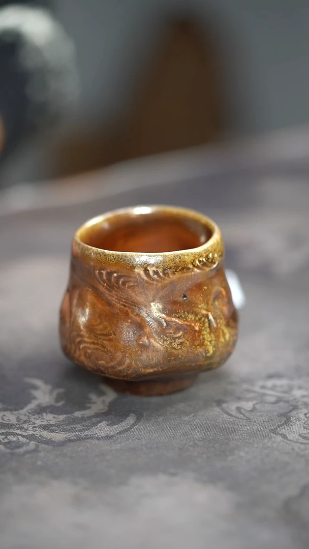 【闪购商品】728号邛窑吴松制陶高温裸柴烧主人杯