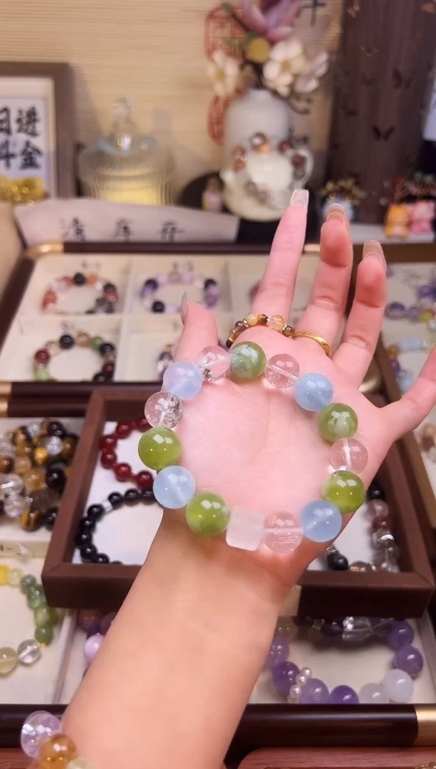 未镶嵌手串水晶岫玉白水晶方块