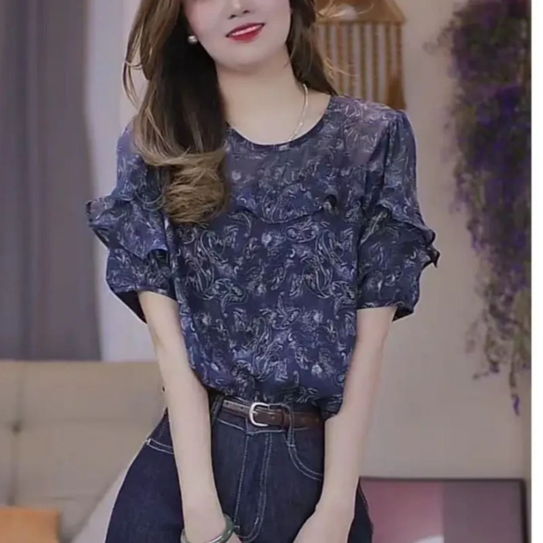 【现货+运费补贴】2025百搭质感洋气s显瘦遮肉设计夏季设计师款984