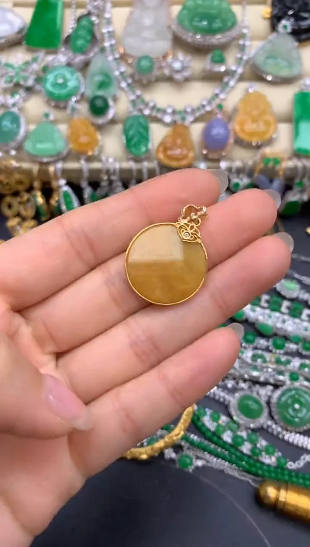 【闪购商品】翡翠颈饰18K金镶嵌101-中国好珍宝