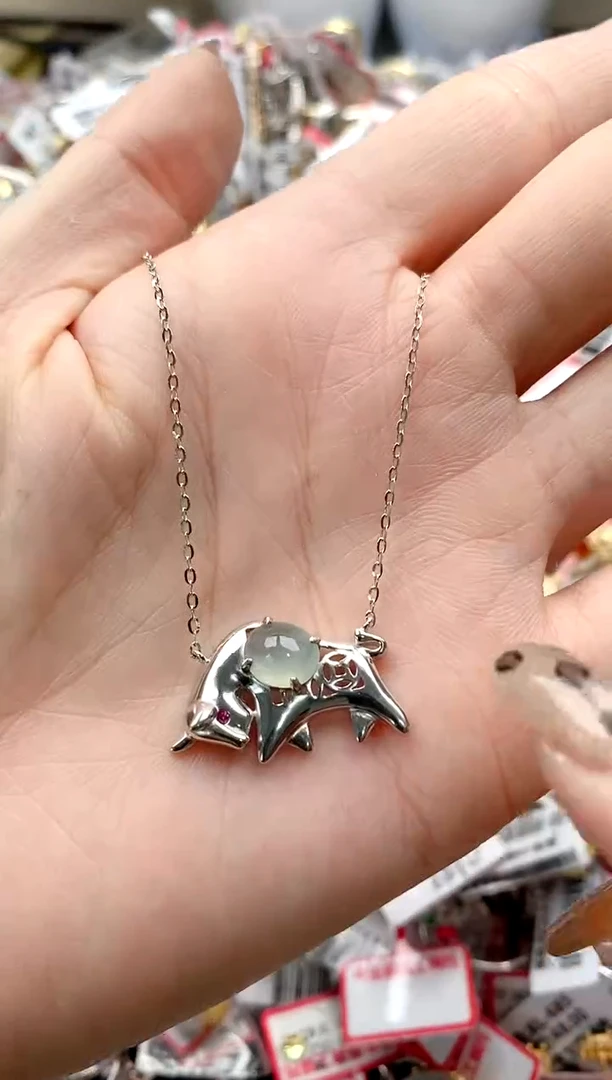 【闪购商品】翡翠戒指银S925镶嵌7777777777    2