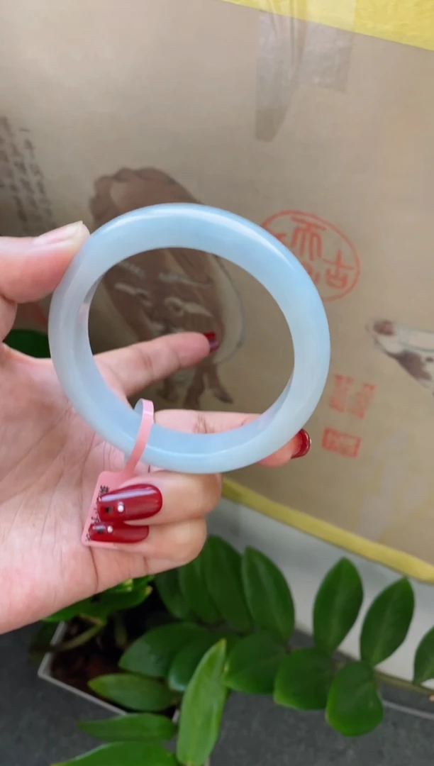 【闪购商品】翡翠手镯未镶嵌（冰胶天空蓝）28号