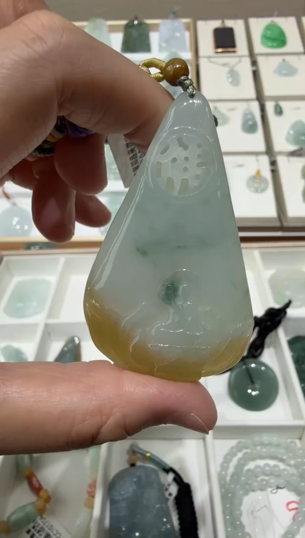 未镶嵌挂件翡翠A货翡翠多样性孤品