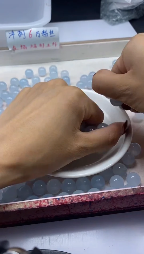 【闪购商品】玛瑙/玉髓颈饰未镶嵌w811冰川蓝玛瑙12mm*10颗