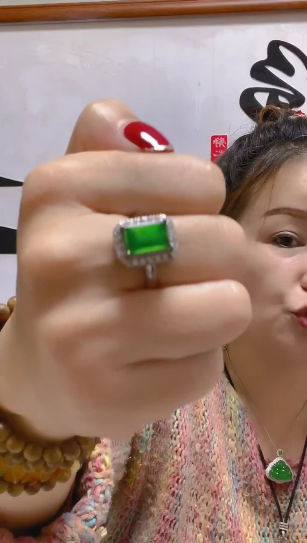 未镶嵌戒指翡翠天然A货 假一罚四