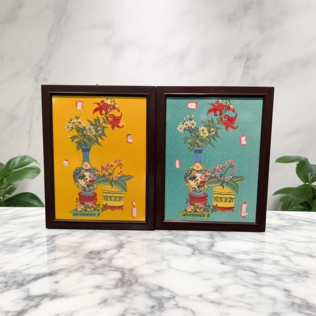 鑫哥宠粉福利/花卉瓷板摆件/FL0073*2