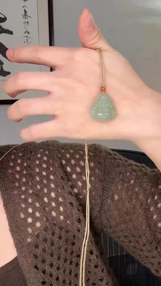 颈饰未镶嵌和田玉佛25mm