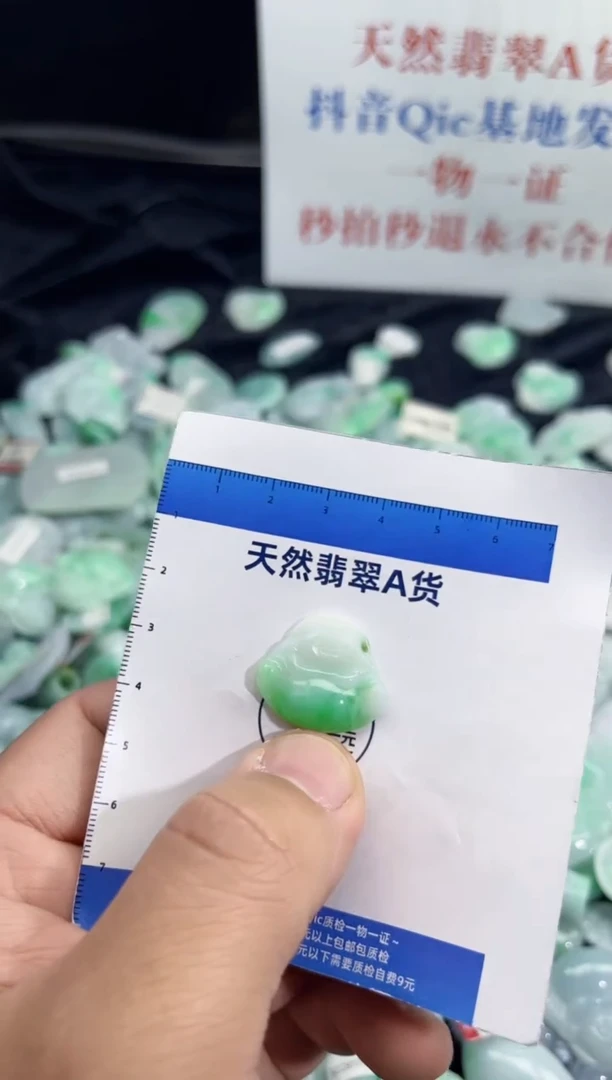 颈饰未镶嵌翡翠天然缅甸翡翠A货吊坠