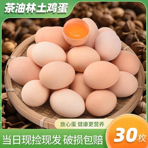 散养粉壳土鸡蛋高油酸顺丰包邮次日达