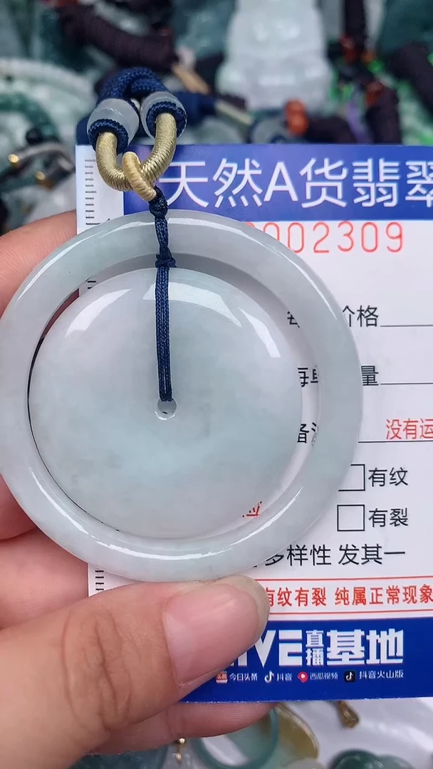 翡翠未镶嵌颈饰...002309