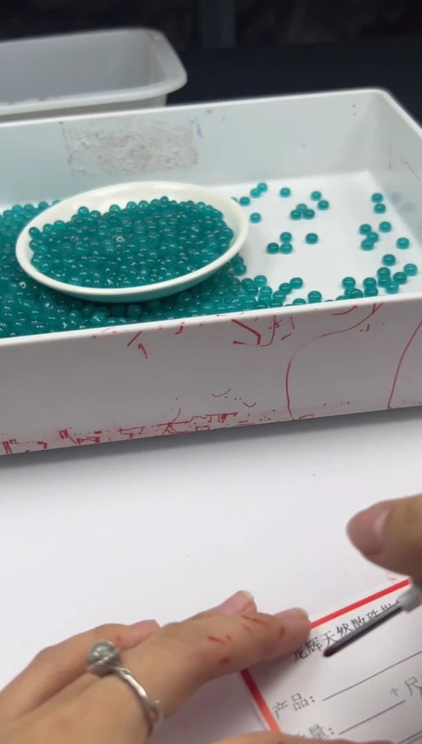 玛瑙/玉髓颈饰未镶嵌w2144高冰天河石算盘6*4mm*40颗