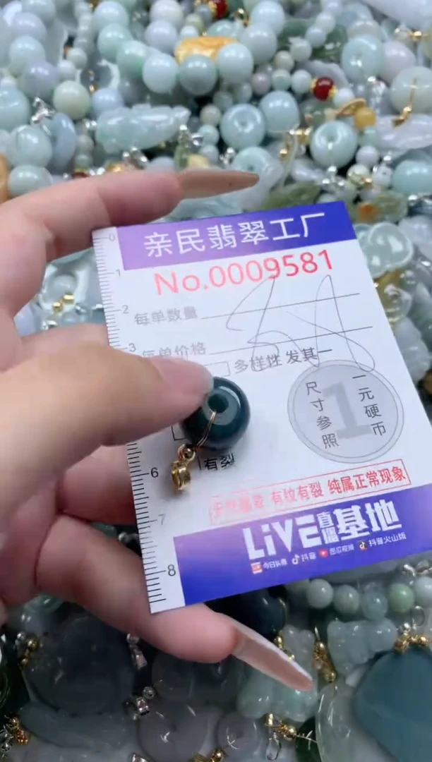 翡翠未镶嵌吊坠(不含链)9581