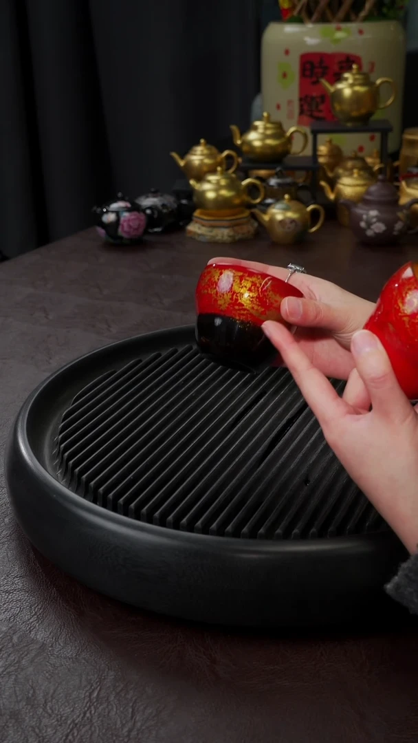 【闪购商品】杯【宜景窑大漆鎏金】杯子10