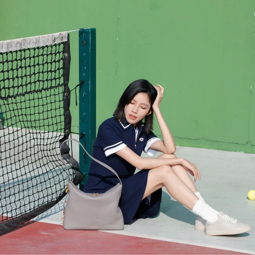 TUSCAN'S格纹单肩包大容量托特包女包