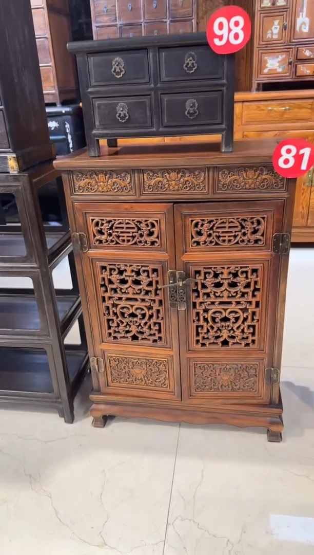 【闪购商品】木木艺缅花透雕柜子1680.8888