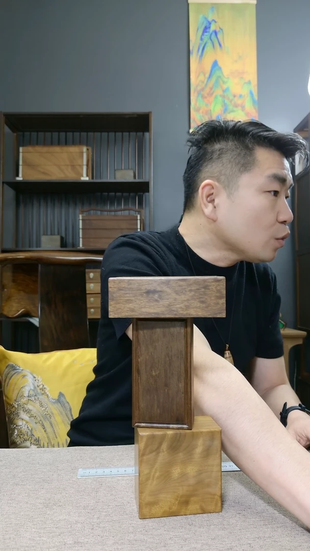 金丝楠s*m金丝楠木圆包圆抽拉盒