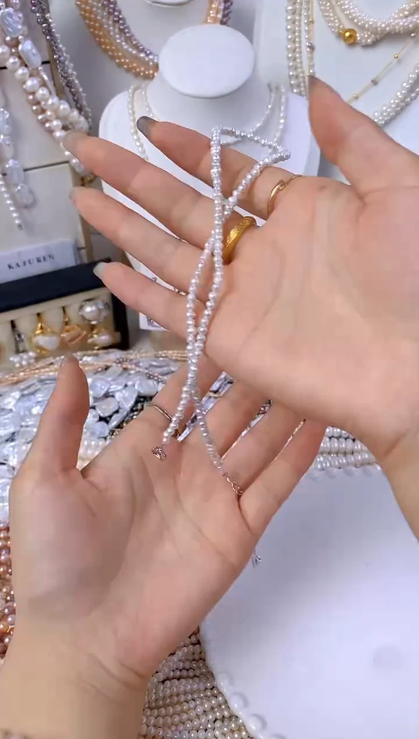 淡水珍珠未镶嵌颈饰Z04