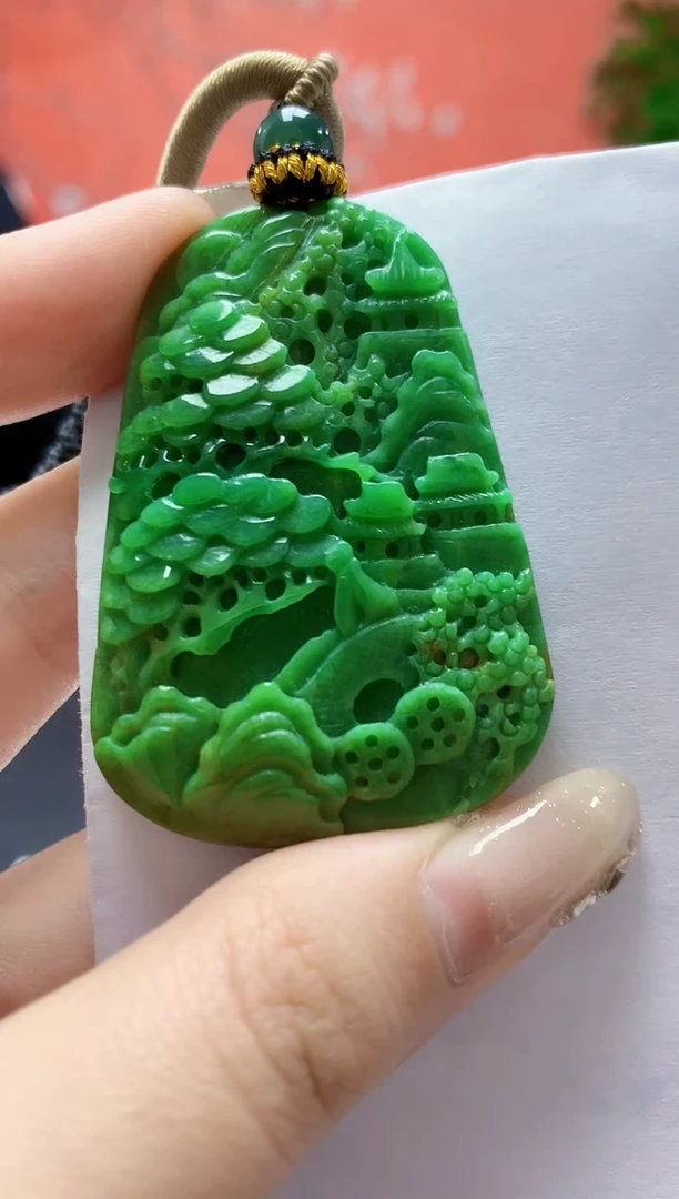 未镶嵌定制翡翠4917jw-毛货挂件70