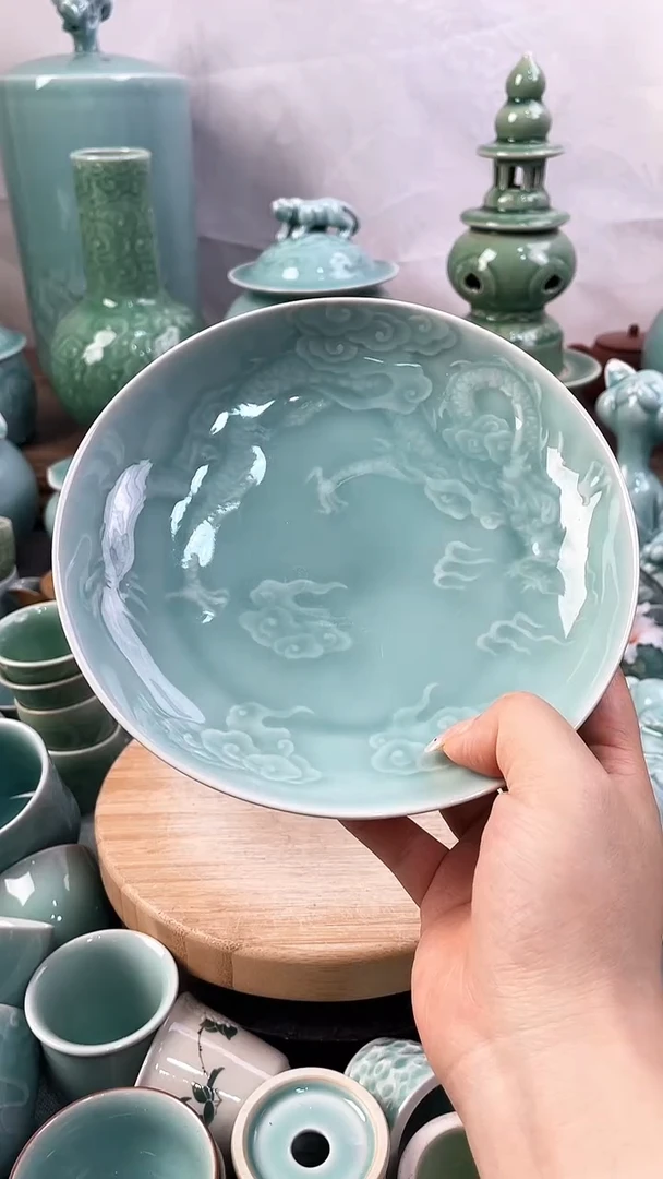 特价福利 微瑕 慧仙青瓷