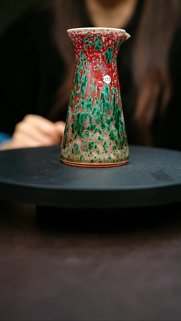 173#原矿钧瓷炉钧釉温酒器 不退不换