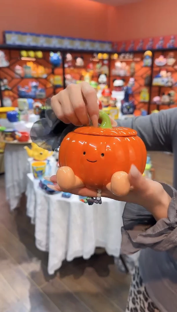 瓷片@@南瓜陶瓷笑脸炖盅