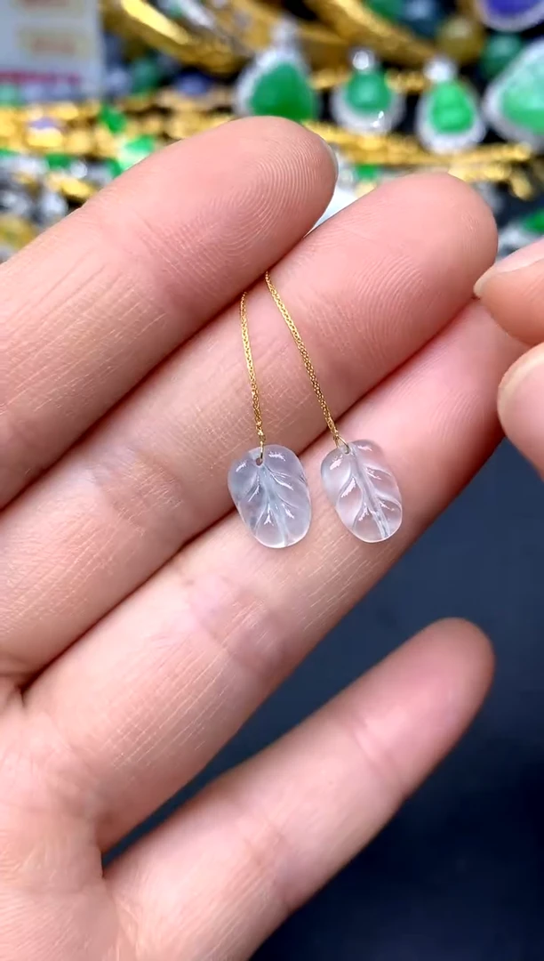 18K金镶嵌翡翠耳饰39-中国好珍宝