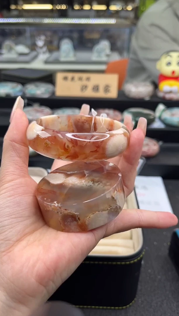未镶嵌手镯石英质玉尘*丷圈口（赠品镯心）