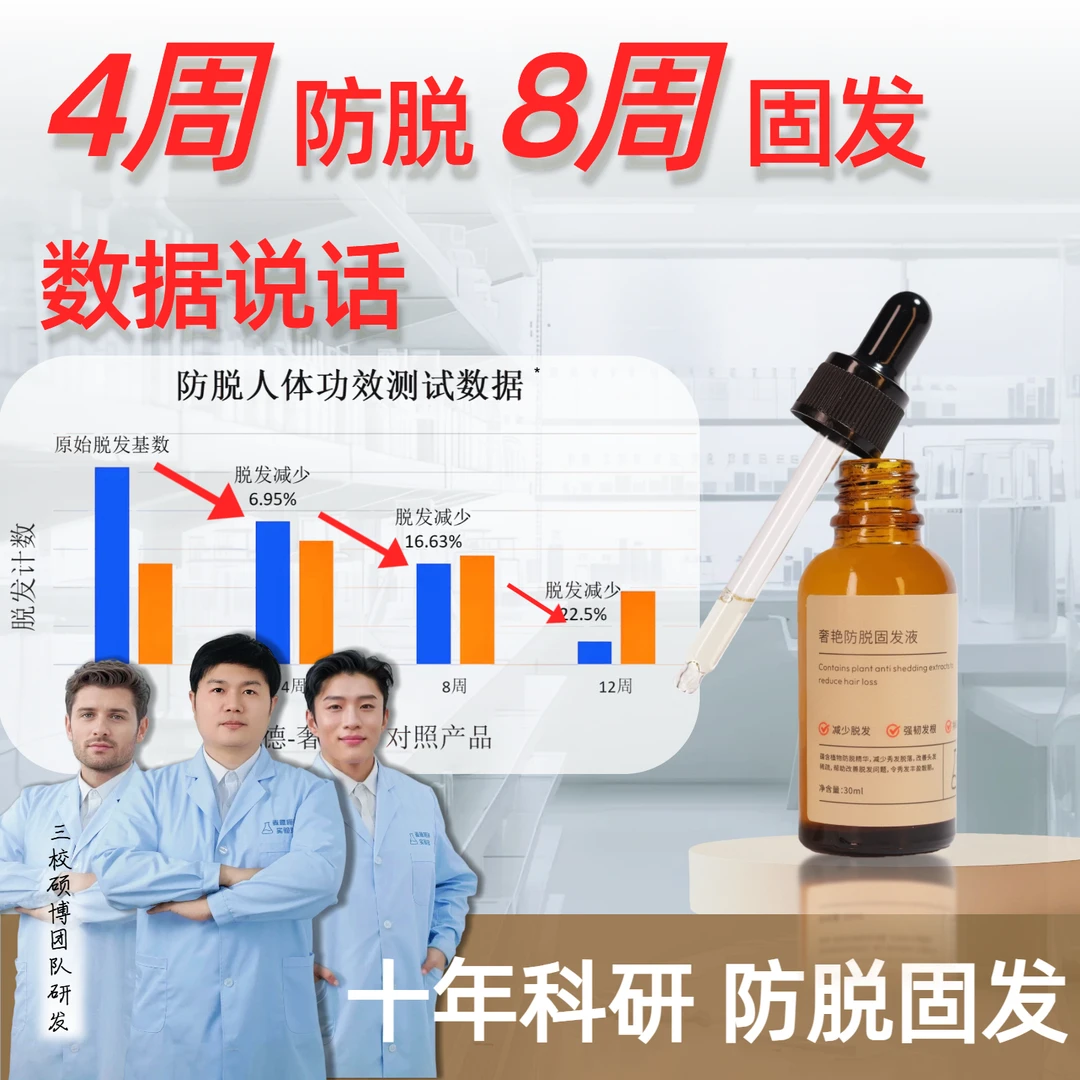 【麦德·奢系】防脱固发养发精华侧柏甜菜何首乌茶籽防断烫染年终促