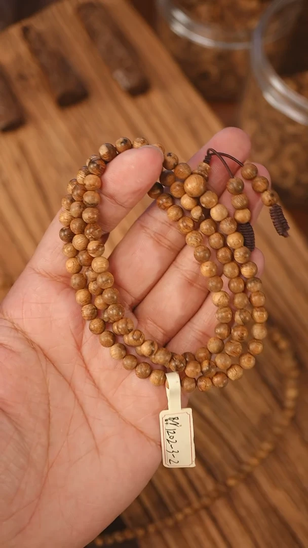 沉香手串越南芽庄红油老料0.60-8克+bn1202