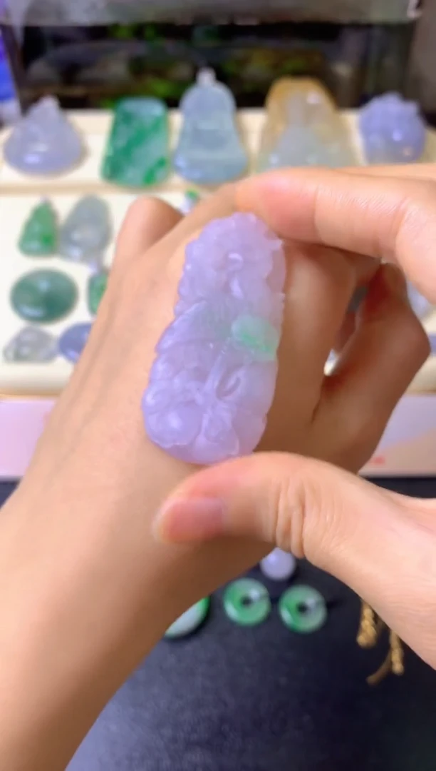 未镶嵌定制翡翠祥***3毛货抛光