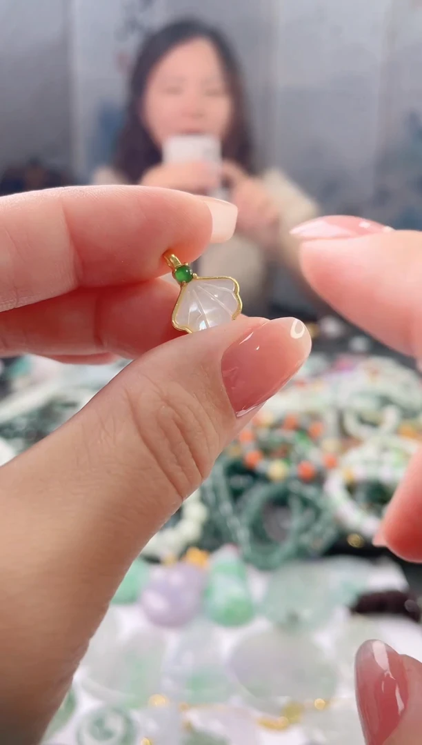 翡翠未镶嵌吊坠(赠链)福贝