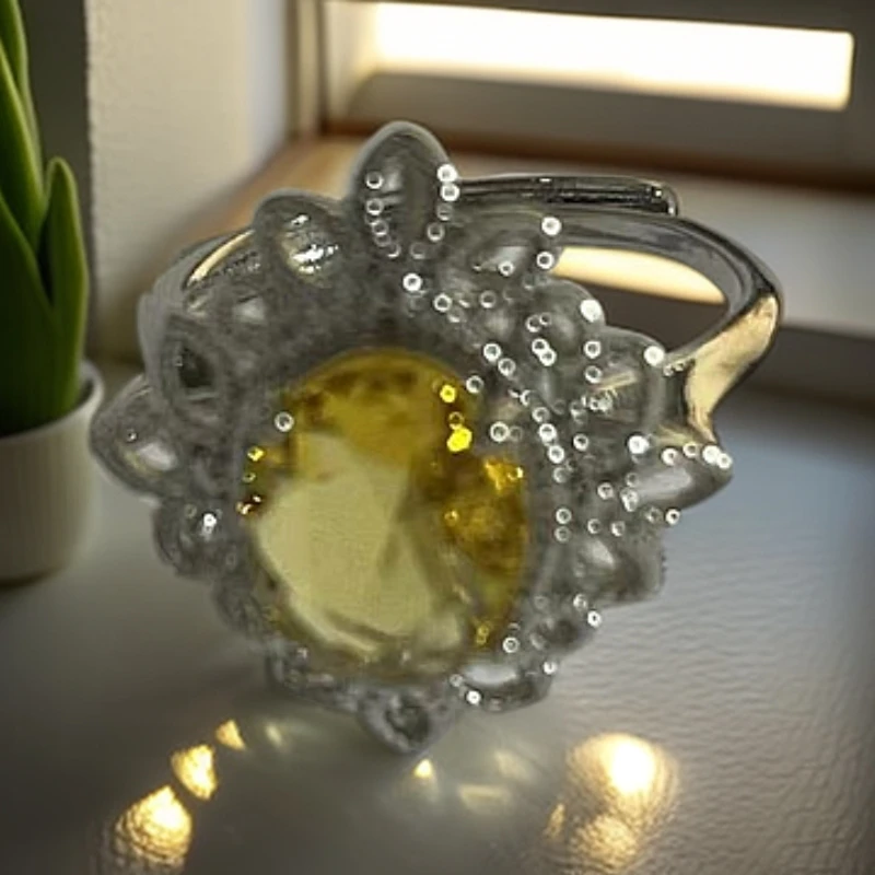 臻选戒指  经典百搭设计黄色戒指BJD960