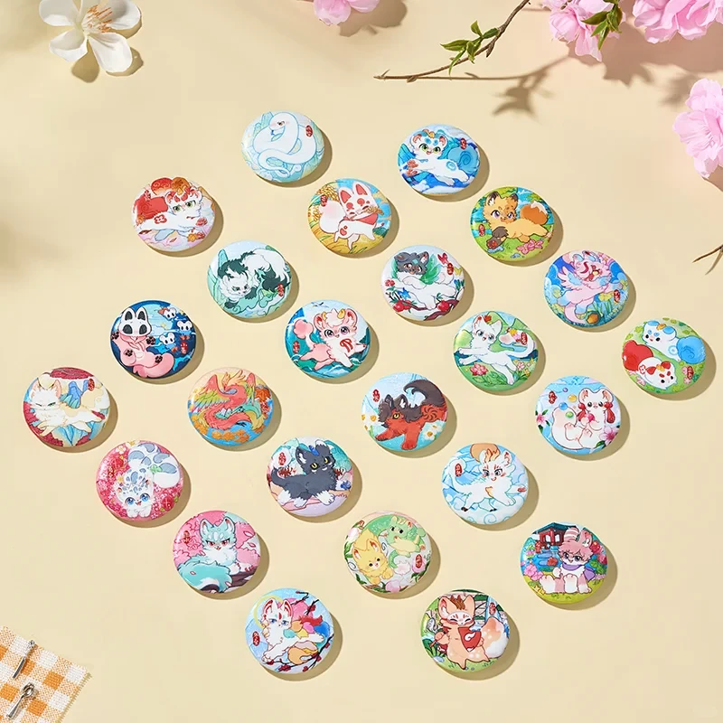 非人哉有兽焉二十四节气马口铁徽章盲盒双闪吧唧卡通胸章