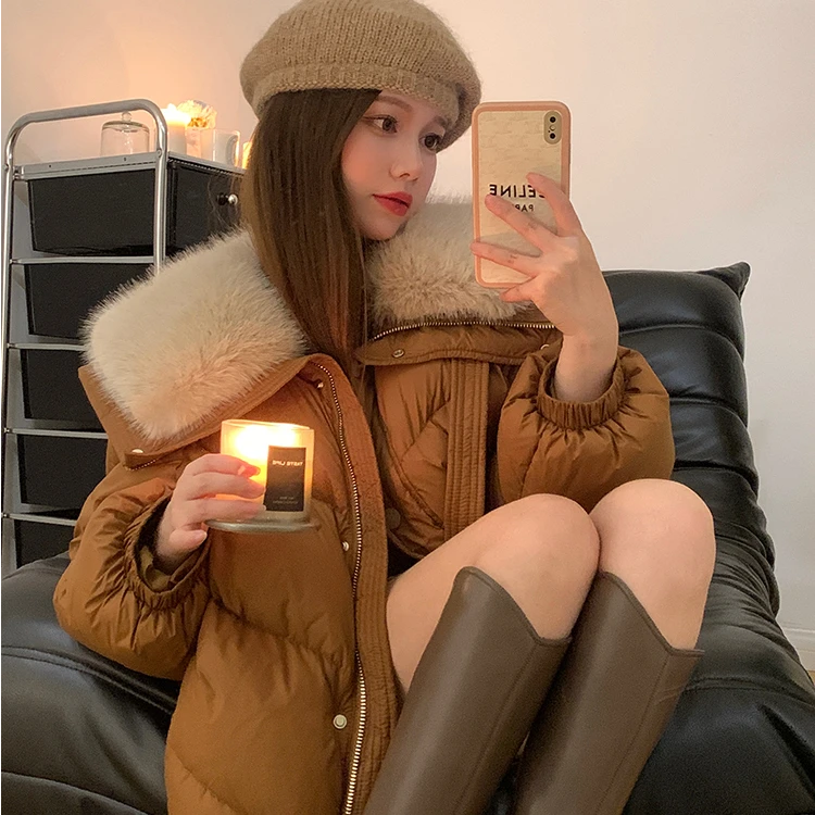 羊羊专属2025年大毛领新款短款棉服