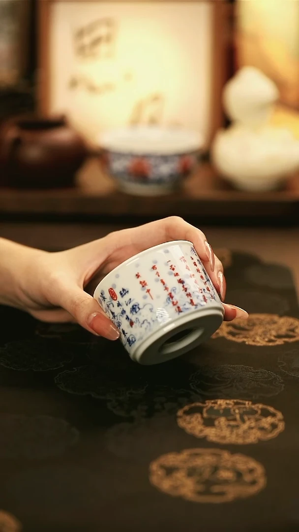 M3006/陶瓷海浪临江仙直筒杯